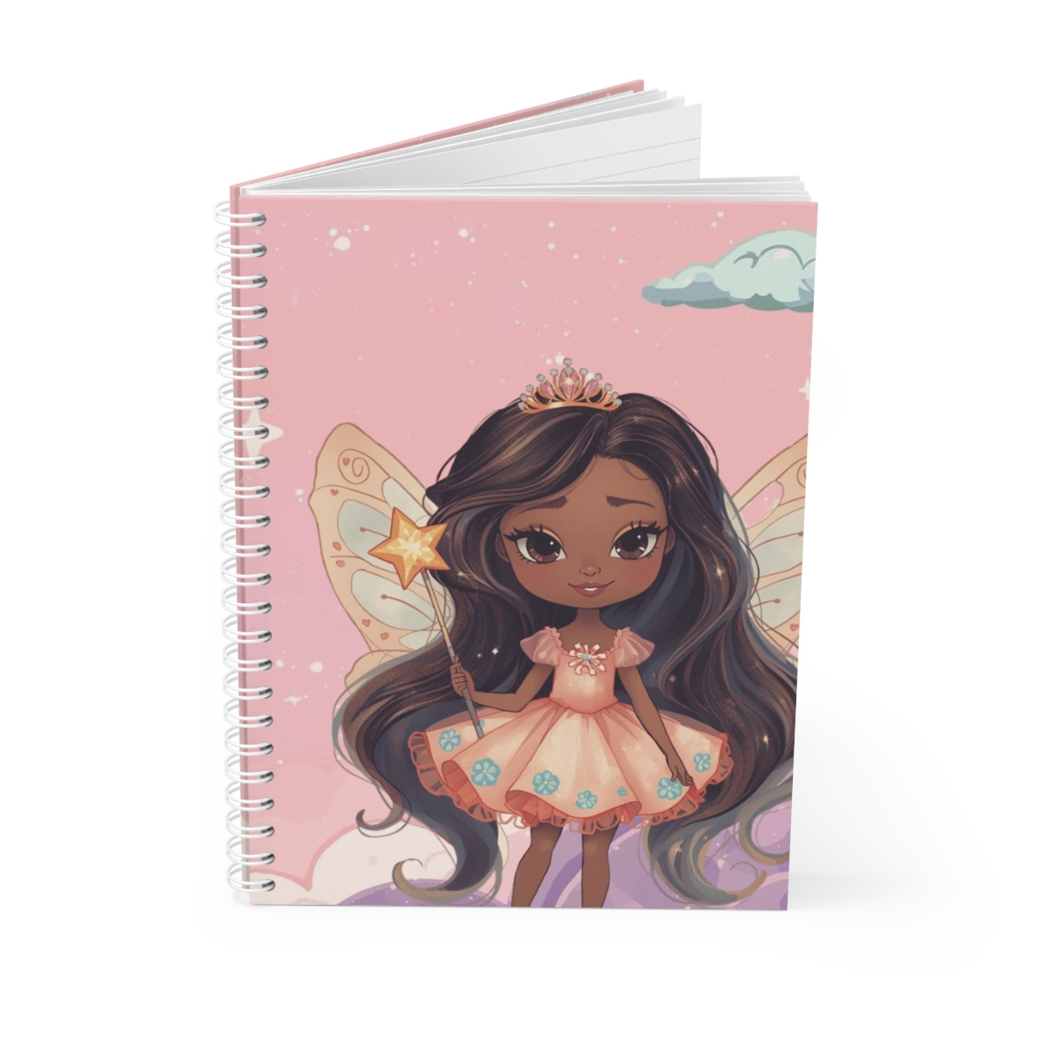 Fairy Cupcake Princess Spiral Notebook — Cute Journal Design for Kids & Teens