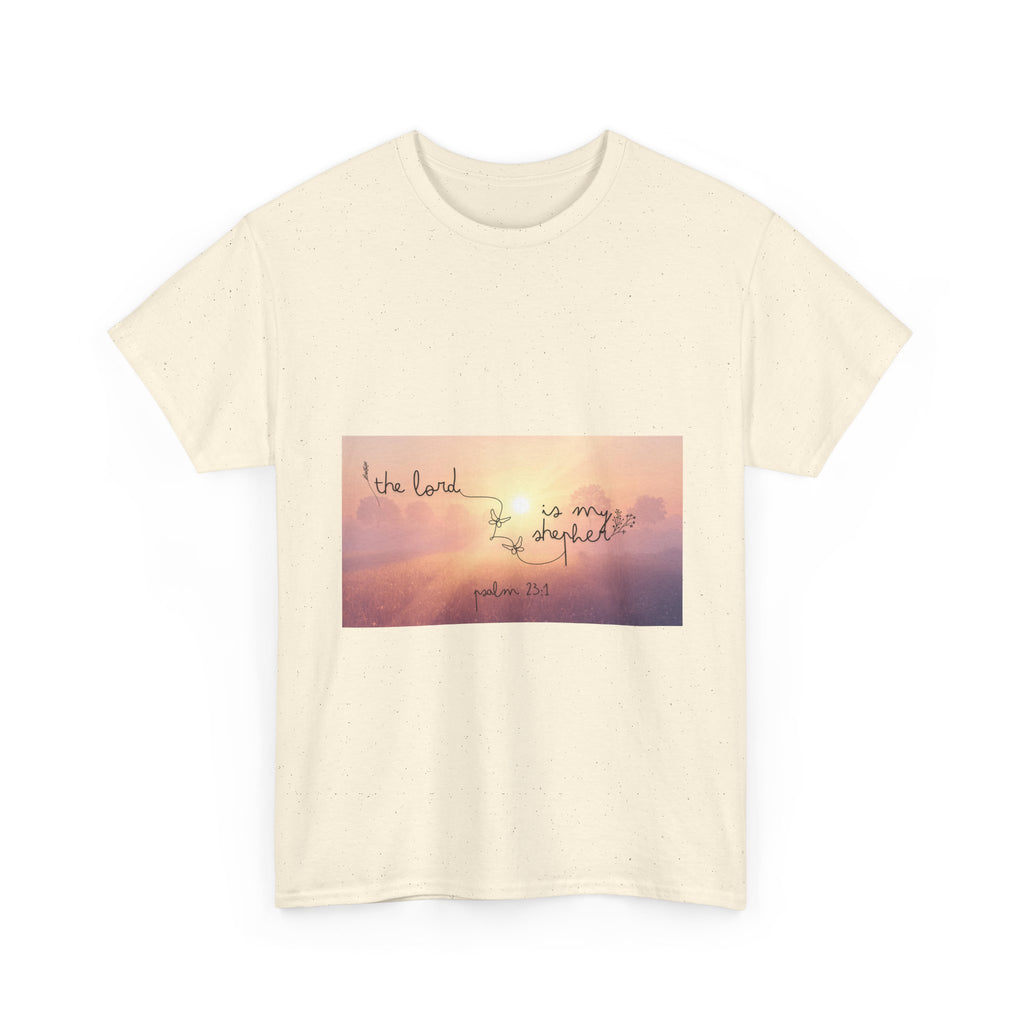 Faith T-Shirt - "The Lord is my Shepherd" Sunset Graphic Tee