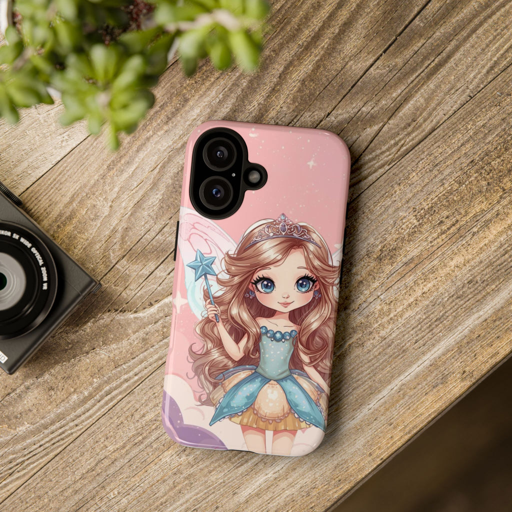 Cute Cupcake Fairy Phone Case — Pink Princess Tough Case for Girls