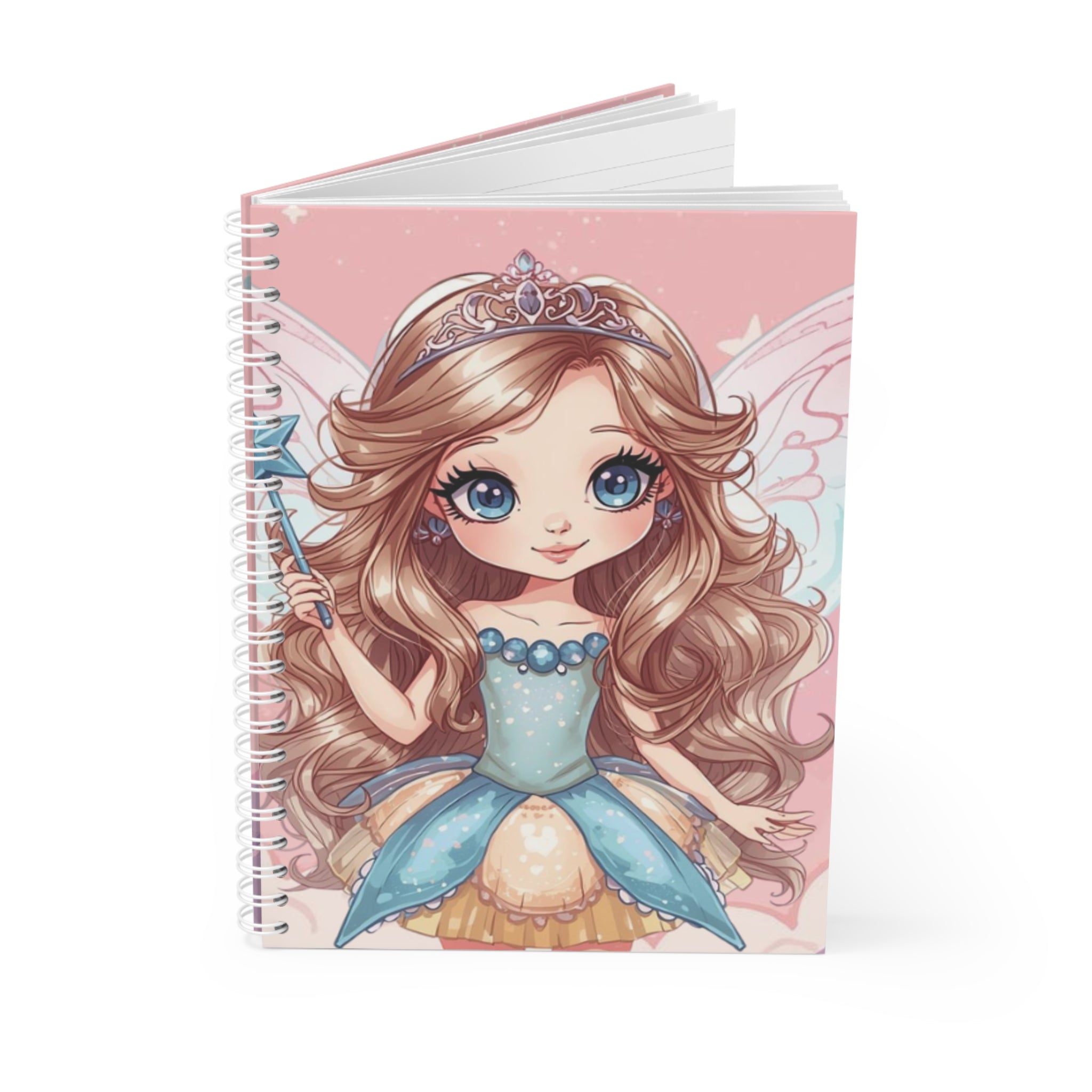 Fairy Cupcake Princess Spiral Notebook — Cute Journal Design for Kids & Teens