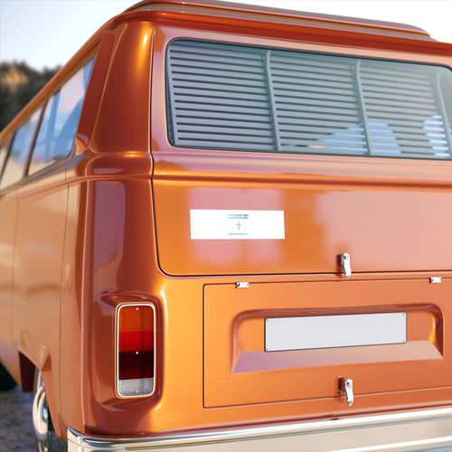 Christian Bumper Sticker — "Following His Light, Guided by His Glory — Saved by His Grace"