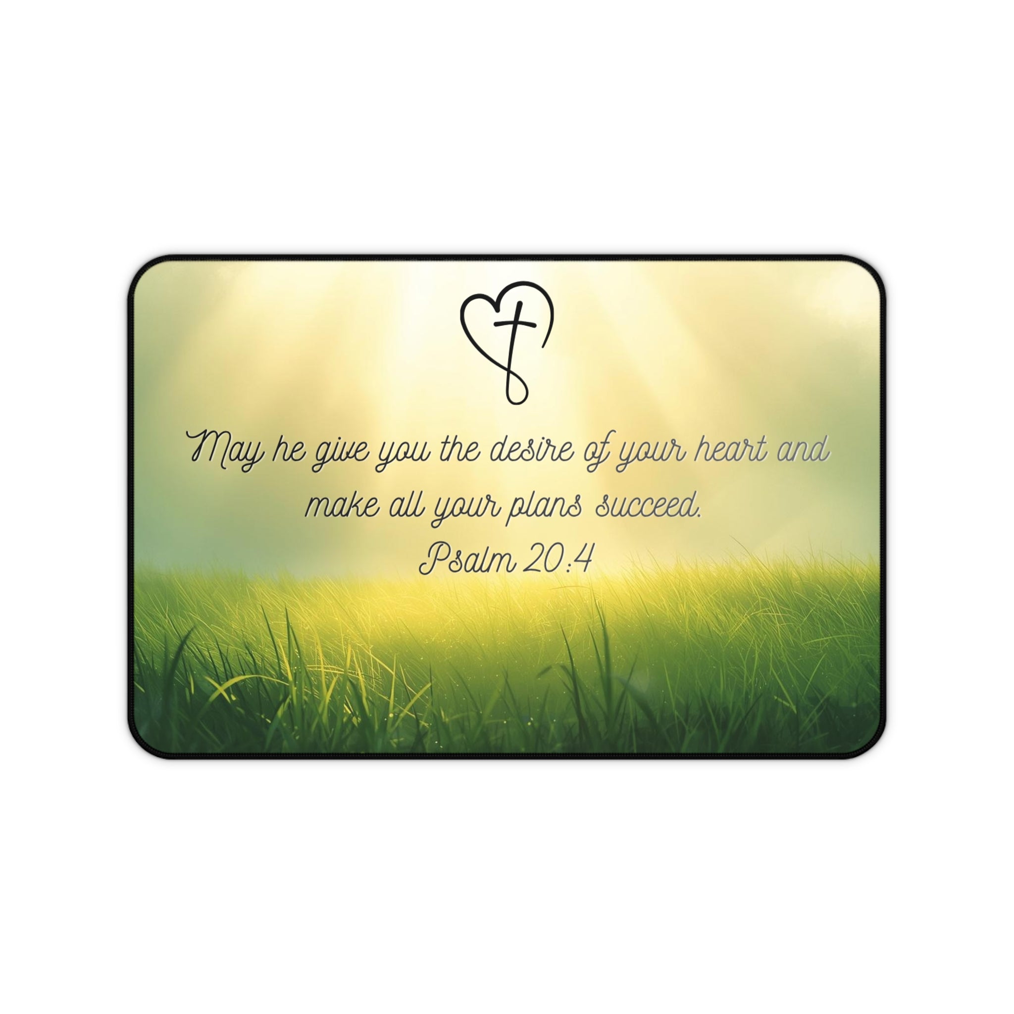 Inspirational Desk Mat — Faith Prayer Desk Mat for Laptop
