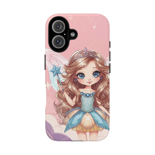Cute Cupcake Fairy Phone Case — Pink Princess Tough Case for Girls