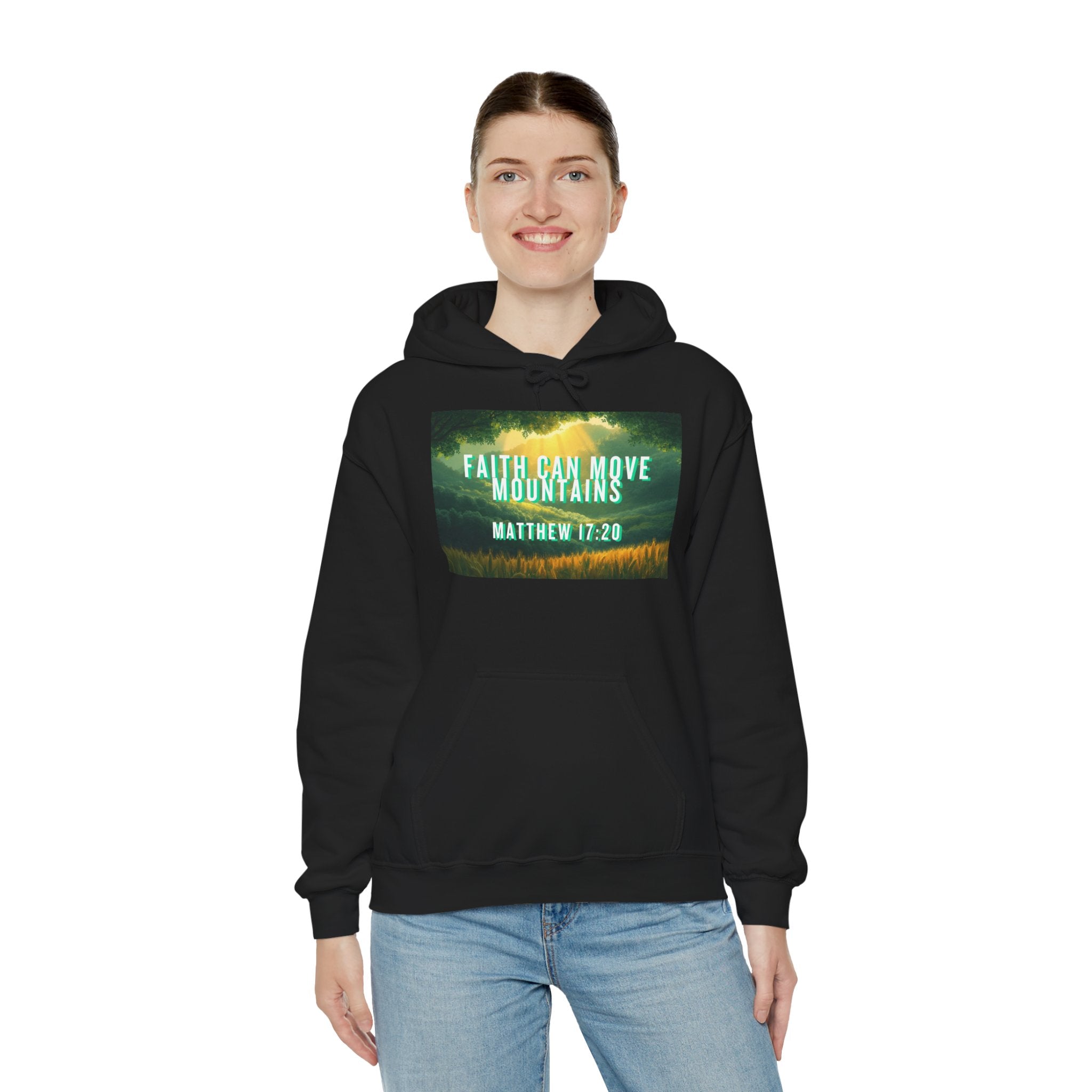 Faith Can Move Mountains Hoodie – Inspirational Sweatshirt