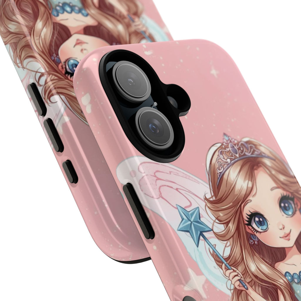 Cute Cupcake Fairy Phone Case — Pink Princess Tough Case for Girls