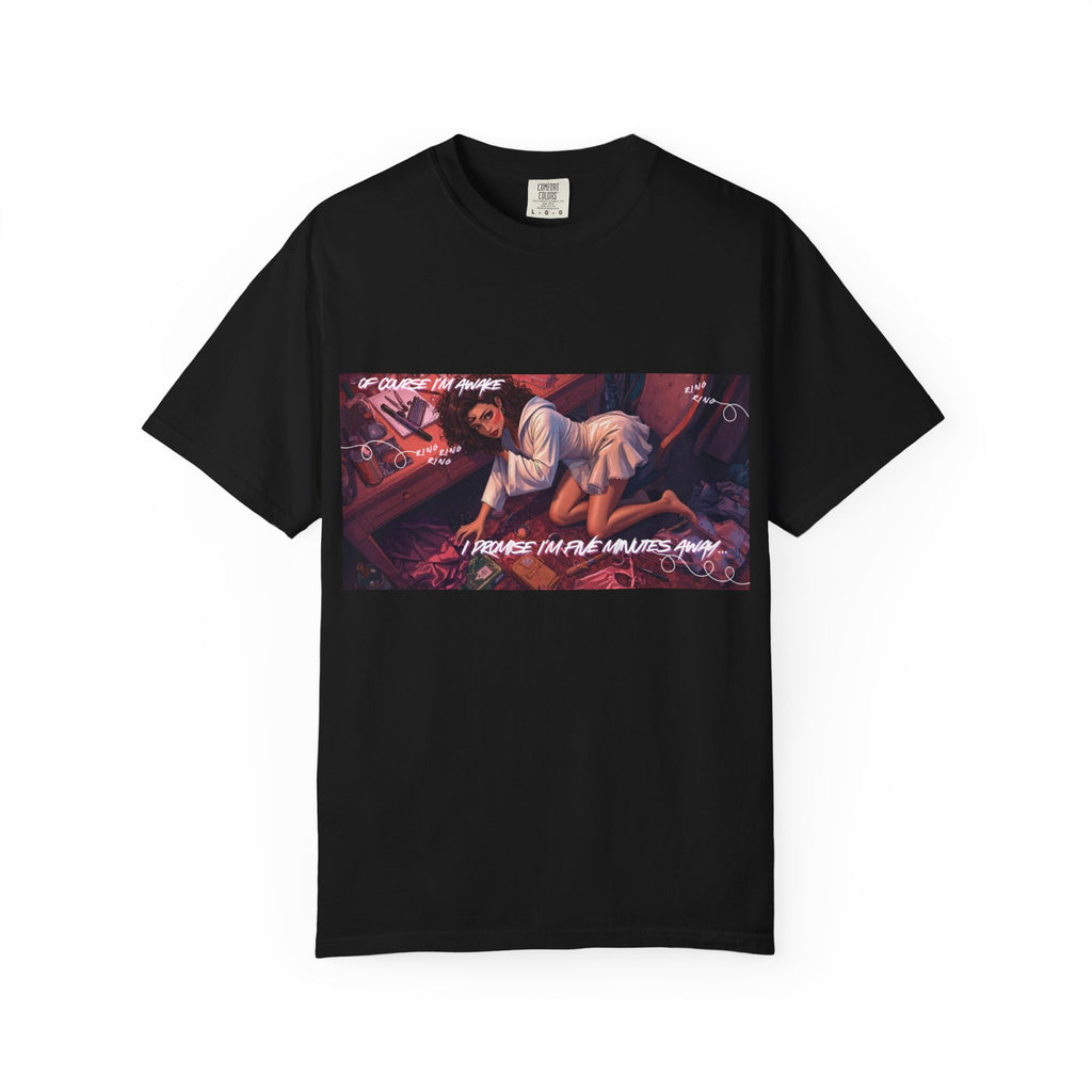 Popular Girl Getting Ready at Her Makeup Vanity - Cozy Night In Hoodie – Retro City Aesthetic Vibes Graphic Hoodie - Comics Style - Anime Noir Graphic T-Shirt
