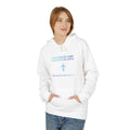 Faith Hoodie – "Follow His Light, Guided By His Glory" Christian Inspirational Pullover