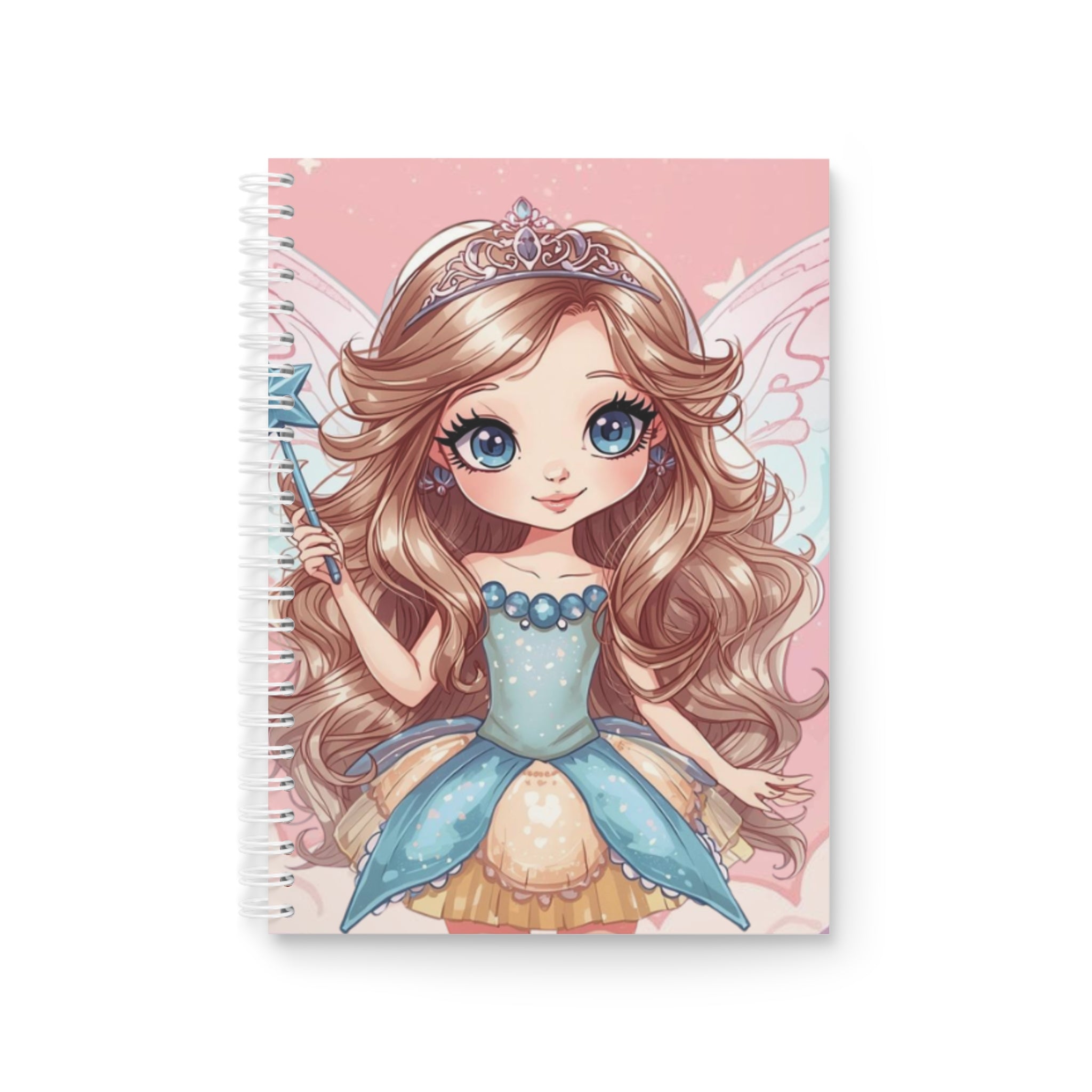 Fairy Cupcake Princess Spiral Notebook — Cute Journal Design for Kids & Teens