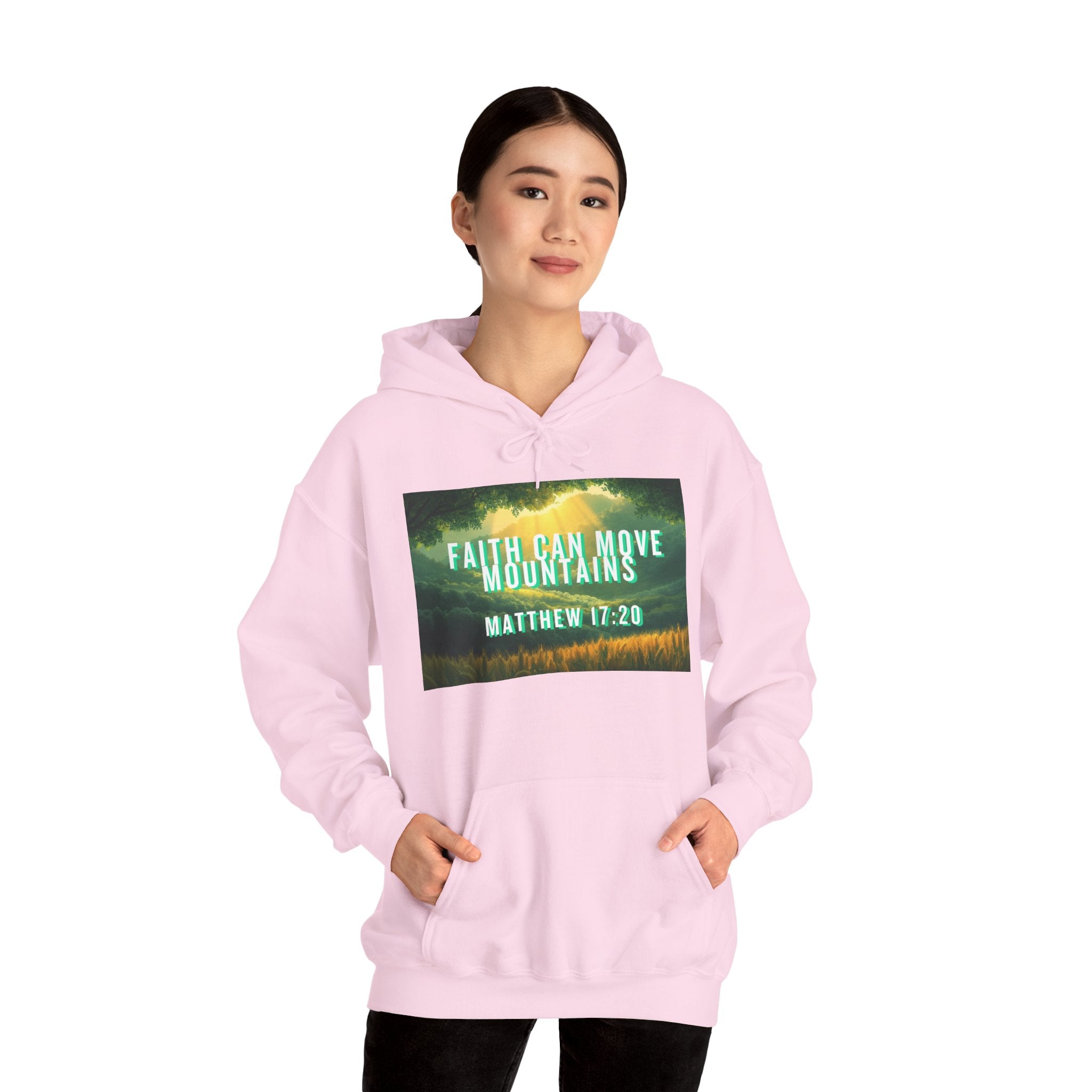 Faith Can Move Mountains Hoodie – Inspirational Sweatshirt