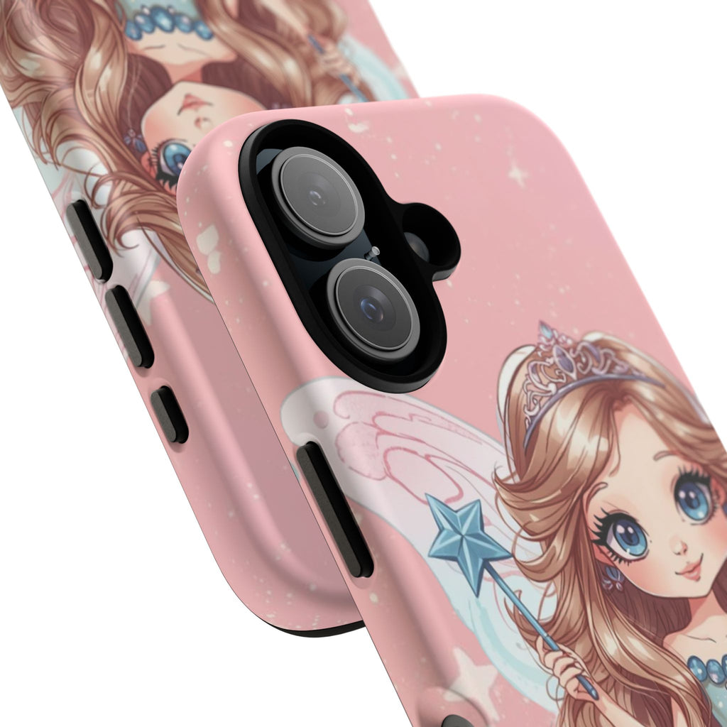 Cute Cupcake Fairy Phone Case — Pink Princess Tough Case for Girls