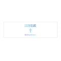 Christian Bumper Sticker — "Following His Light, Guided by His Glory — Saved by His Grace"