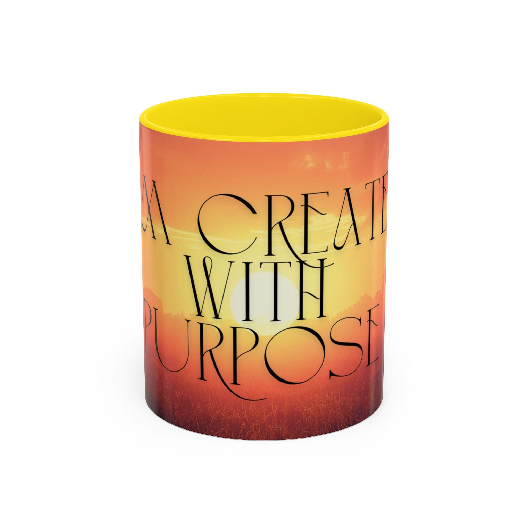 Created With Purpose Sunrise Accent Coffee Mug (11/15 oz)