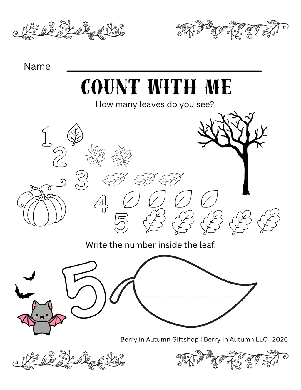 Baby Bat’s First Activity Book | ABCs, Shapes, Safety & Kind Words | Physical and eBook Available for Purchase