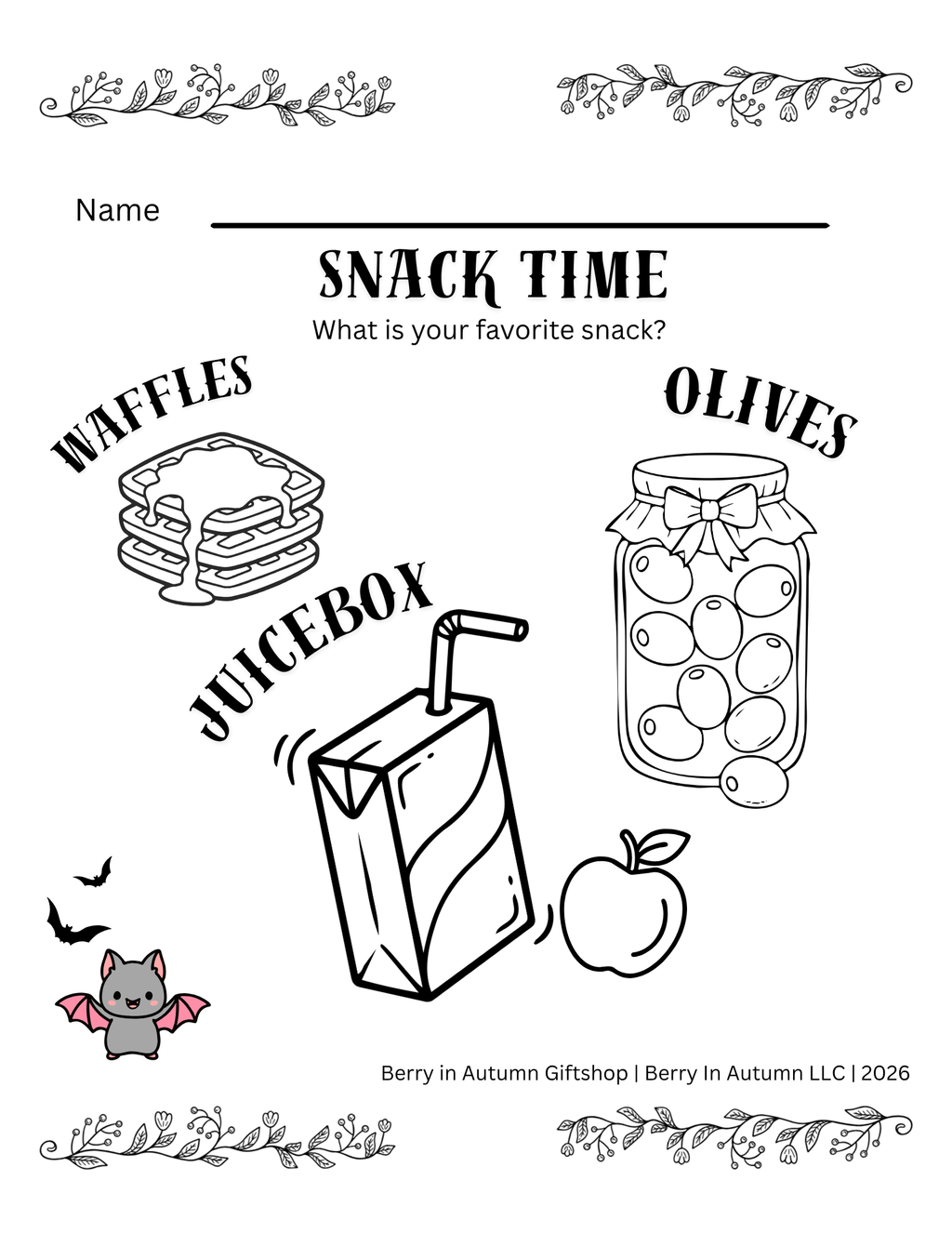 Baby Bat’s First Activity Book | ABCs, Shapes, Safety & Kind Words | Physical and eBook Available for Purchase